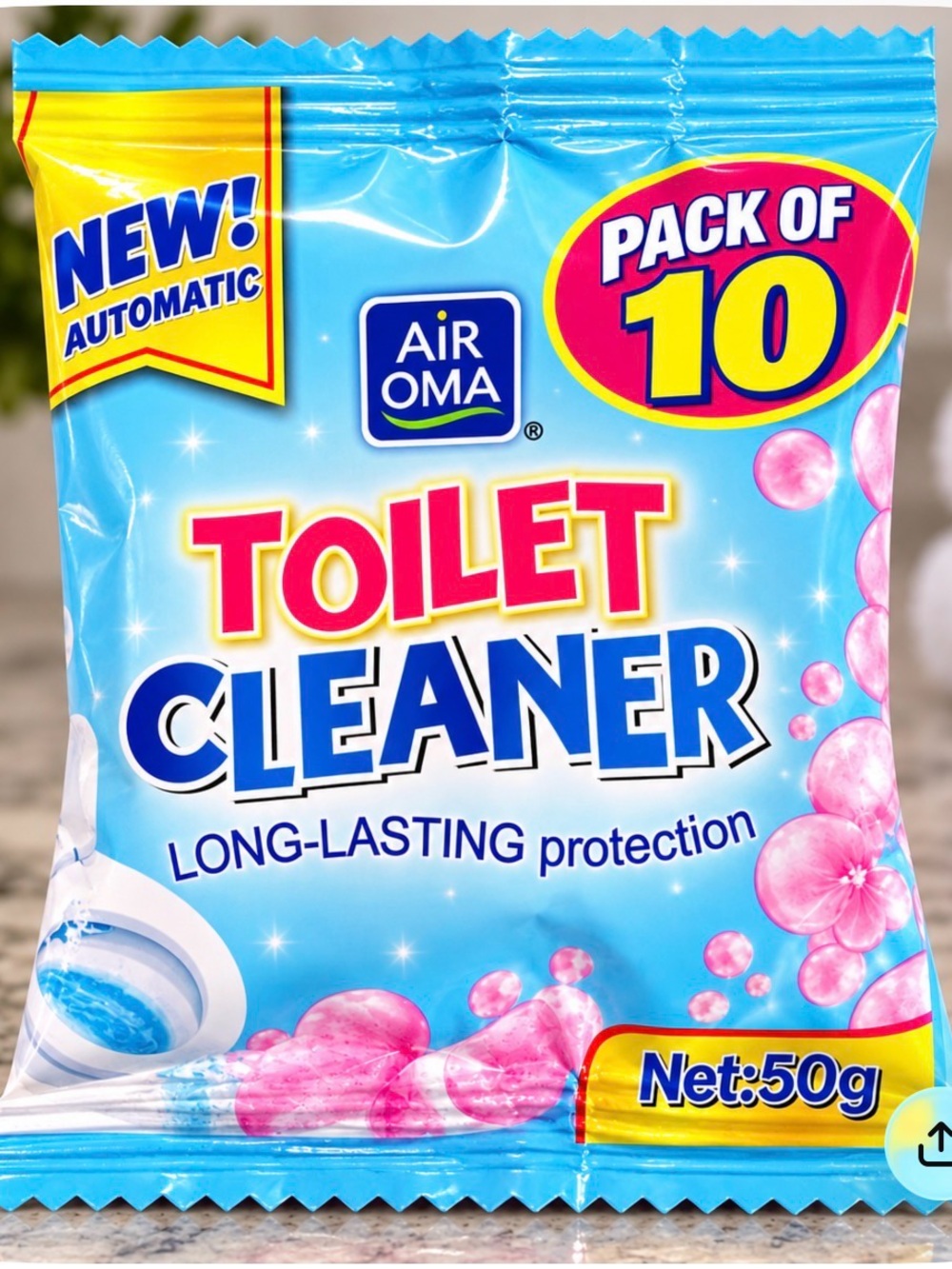 Pink Toilet Cleaner - Pack of 10